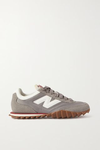 New Balance + Rc 30 Canvas, Brushed-Suede and Leather Sneakers