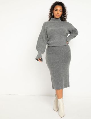 Eloquii + Sweater Column Skirt