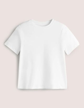 Boden + Perfect Cotton T-Shirt in White