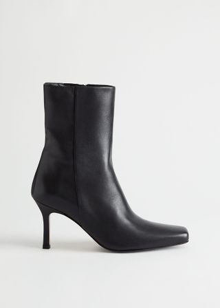 & Other Stories + Thin Heel Leather Boots
