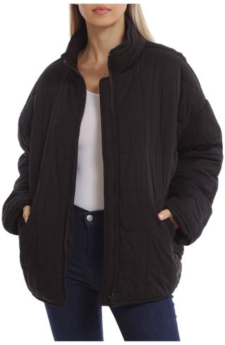 Avec Les Filles + Oversize Box Water Resistant Quilted Jacket