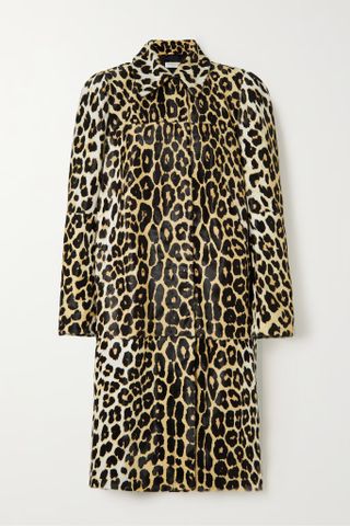 Dries Van Noten + Leopard-Print Calf Hair Jacket