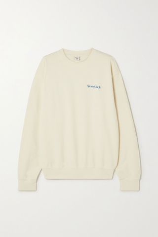 Sporty & Rich + Printed Cotton-Jersey Sweatshirt