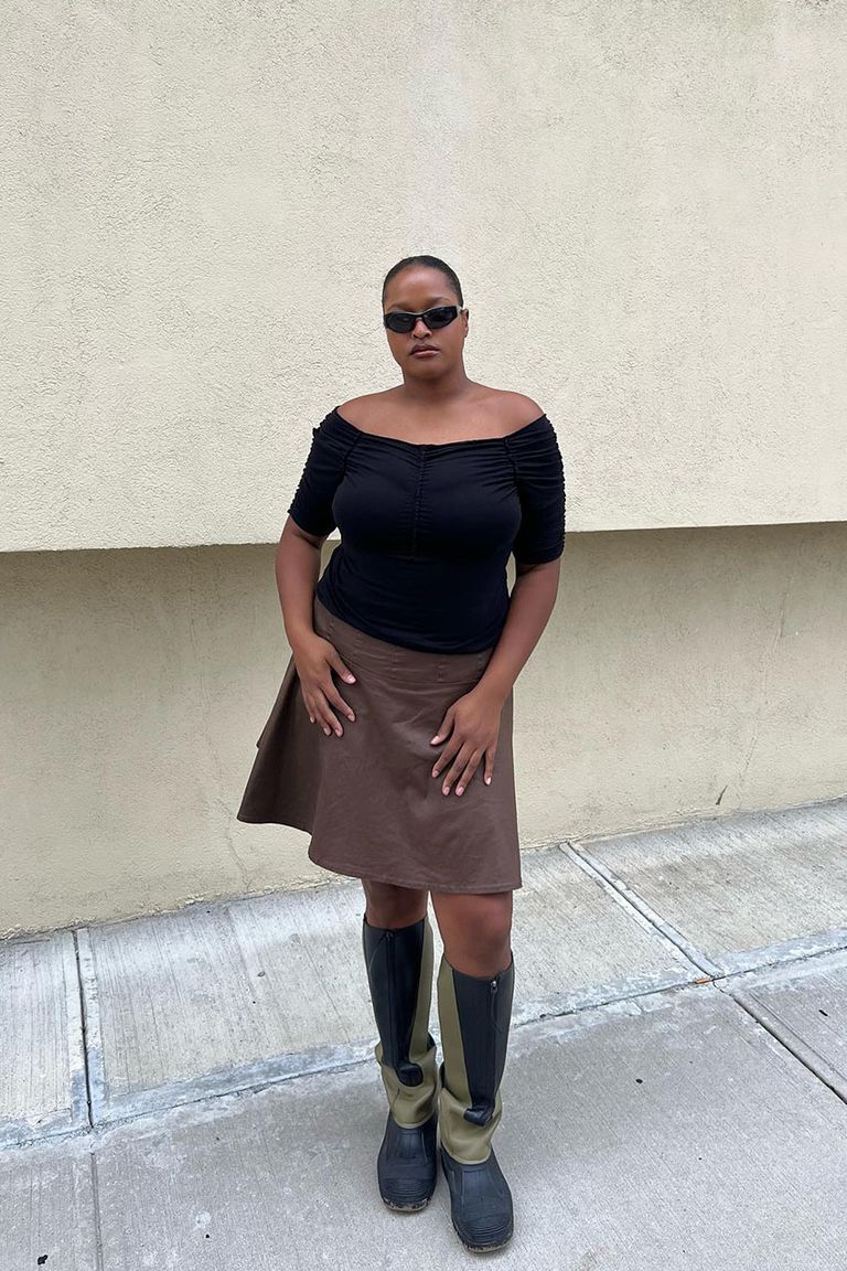 7 Midi-Skirt Outfits to Wear With Fall's Top Boot Trend | Who What Wear