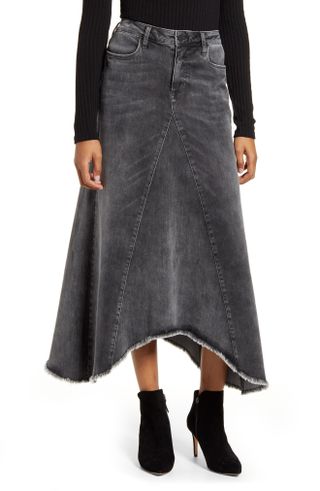 Wash Lab Denim + Long Denim Skirt