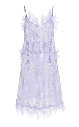 Bottega Veneta + Sequined Lace Midi Dress