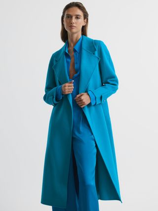 Reiss + Belted Wool Coat