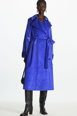 COS + Relaxed Corduroy Trench Coat