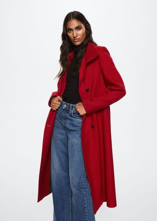 Mango + Woollen Coat With Belt