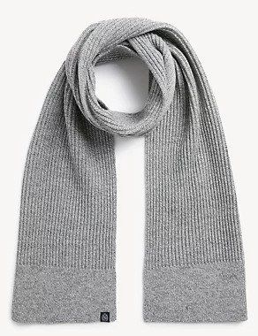 M&S Collection + Knitted Textured Scarf