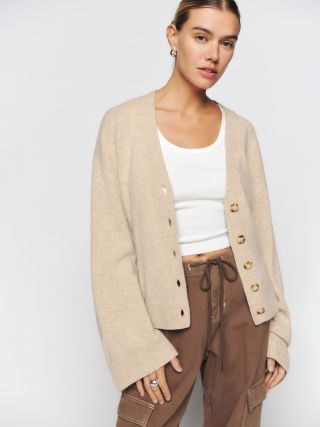 Reformation + Novara Regenerative Wool Cardigan