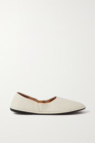 The Row + Canal Leather Ballet Flats