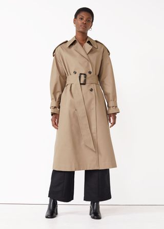 & Other Stories + Wide Belt Trench Coat