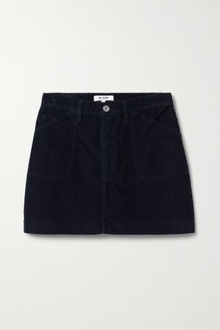 RE/DONE + 70s Cotton-Corduroy Mini Skirt
