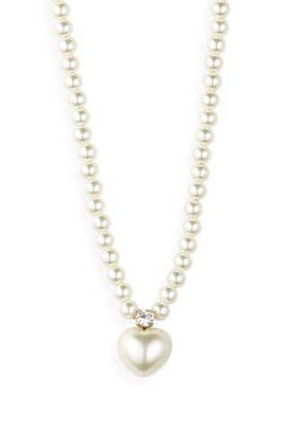 Simone Rocha + Imitation Peart Heart Necklace