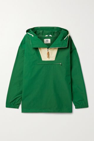 Tory Sport + Hooded Cotton-Blend Jacket