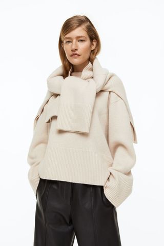 H&M + Oversized Turtleneck Wool-Blend Sweater