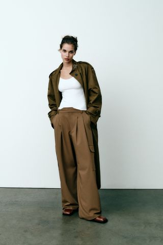 Zara + Full-Length Cargo Trousers