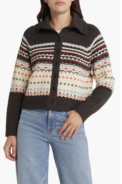 Collared Sweater Cardigan Jacket