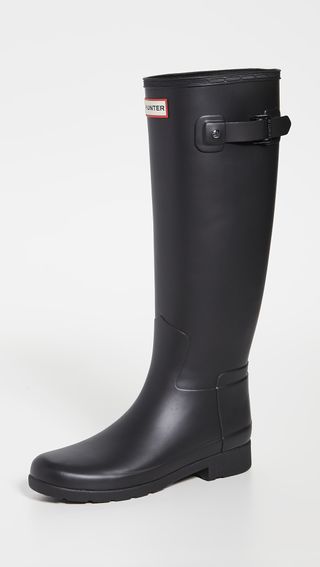 Hunter Boots + Refined Tall Matte Boots