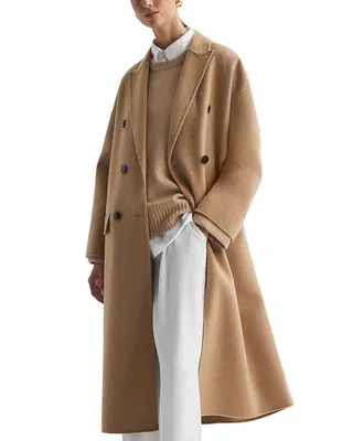 Reiss + Layah Relaxed Double Breasted Coat