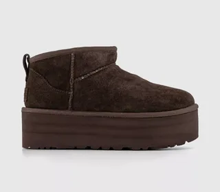 Ugg + Classic Ultra Mini Platform Boots Burnt Cedar