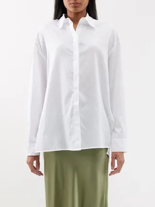 LESET + Yoko Cotton-Poplin Shirt