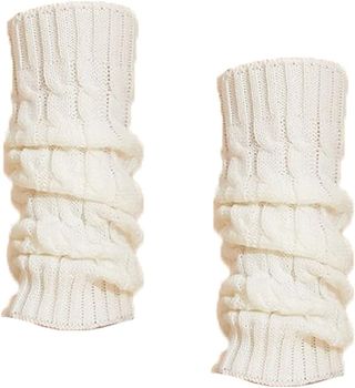 Fashion Culture + Cable Knit Ribbed Leg Warmers Boot Toppers