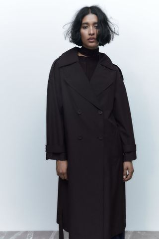 Zara + Belted Topcoat