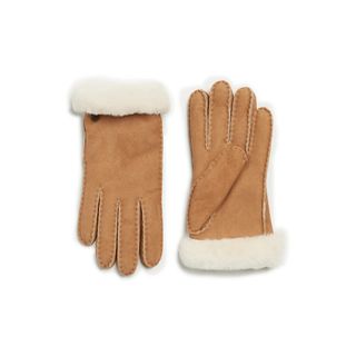 Ugg + Genuine Dyed Shearling Slim Side Vent Gloves
