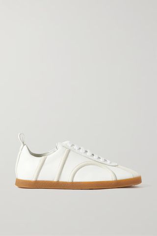Totême + Leather and Suede Sneakers