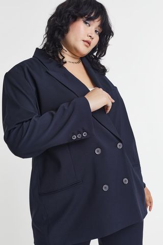 H&M + Oversized Double-Breasted Jacket