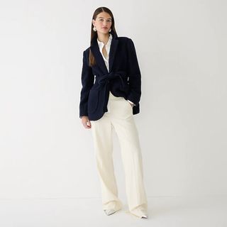 J.Crew + Wrap Blazer-Jacket in Italian Boiled Wool