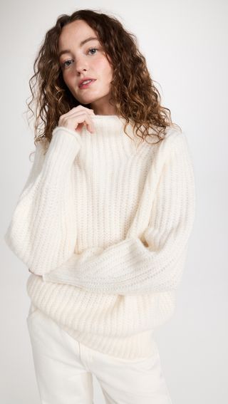 Madewell + Loretto Mockneck Pullover Sweater