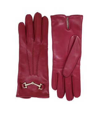 Nicoletta Rosi + Horsebit Cashmere Lined Leather Gloves