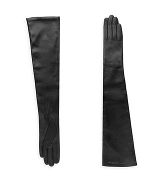 Carolina Amato + Leather Elbow Length Gloves