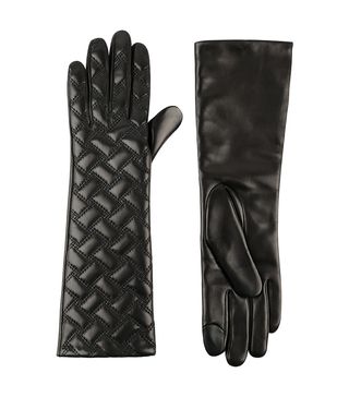 Kurt Geiger London + Long Quilted Leather Gloves