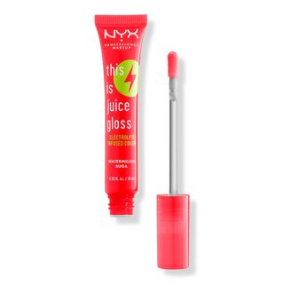 NYX Professional Makeup + This Is Juice Gloss Hydrating Lip Gloss in Watermelon Sugar