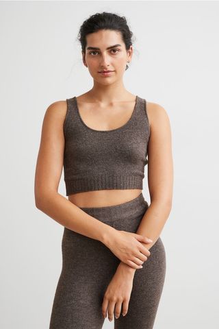 H&M + Fine-Knit Crop Sweater Vest