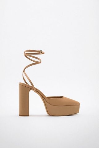 Zara + High Heeled Platform Shoes