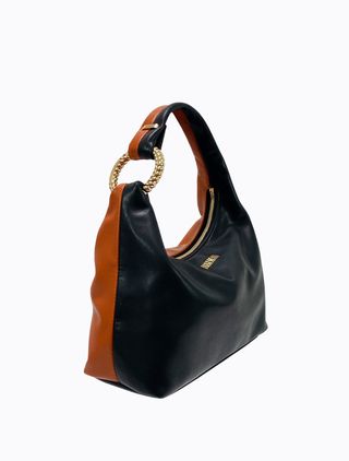 Poppy Lissiman + Black and Tan Squish Pouch Bag