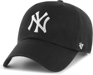 '47 + MLB New York Yankees Brand Clean Up Adjustable Cap, One Size, Black