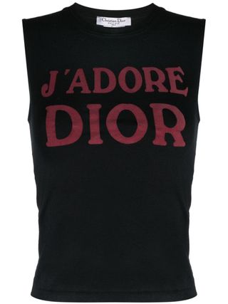 Christian Dior + 1990-2000s Pre-Owned J'Adore Dior Tank Top