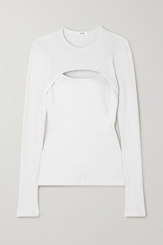 Agolde + Lyza Cut-Out Ribbed Knit