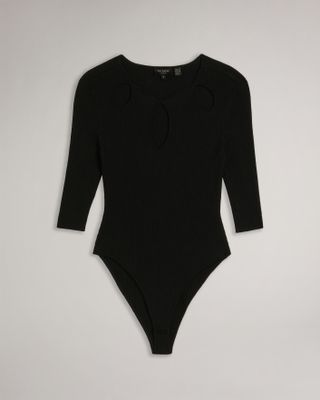 Ted Baker + Sofiyaa Knitted Bodysuit With Keyhole Detail