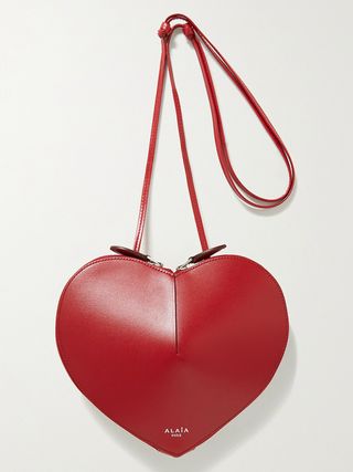 Alaïa + Le Coeur Leather Shoulder Bag