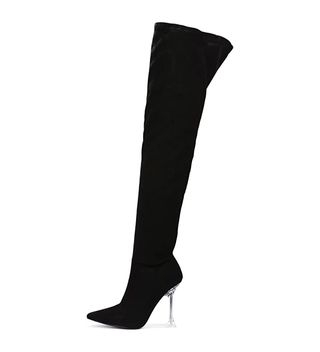 Cape Robbin + Estele Pointed-Toe Thigh High Boots