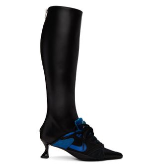 Ancuta Sarca + Black Nike Edition Furiosa Boots