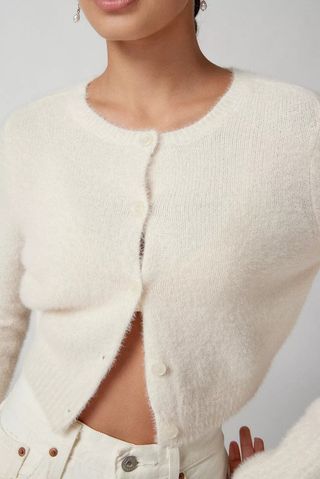 Urban Outfitters + UO Danya Cropped Knit Cardigan
