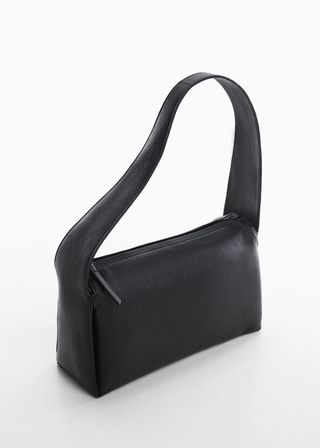 Mango + Leather Shoulder Bag
